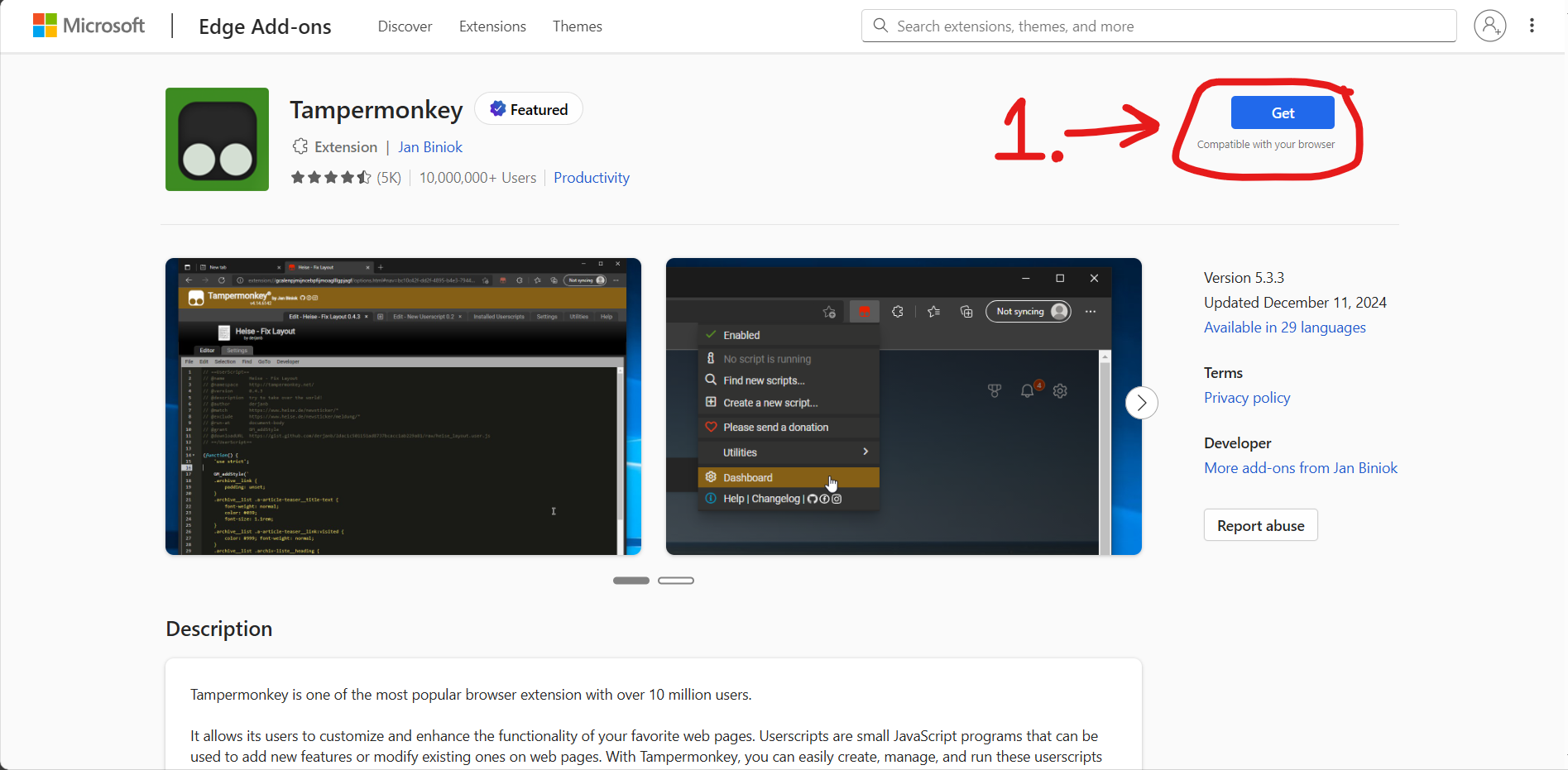 Edge Add-ons