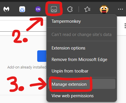 Right-click extension